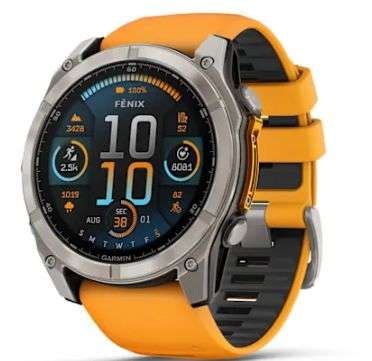 GPS FENIX 8 AMOLED SAFIRO 51MM TITANIO NARANJA #010-02905-10 GARMIN - Imagen 3