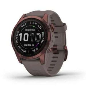 FENIX 7S SAPPHIRE SOLAR, DARK BRONZE TI W/SHALE GRAY BAND # 010-02539-28/31 GARMIN