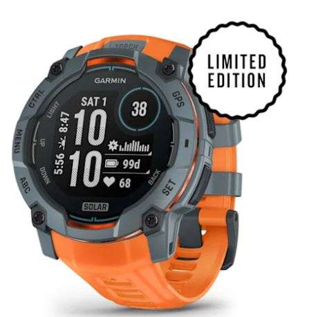 GPS INSTINCT 3 SOLAR 50MM GRIS/NARANJA #010-02935-01 GARMIN - Imagen 7
