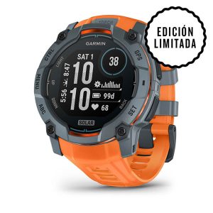 GPS INSTINCT 3 SOLAR 50MM GRIS/NARANJA #010-02935-01 GARMIN