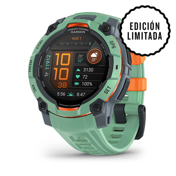 GPS INSTINCT 3 AMOLED 45MM VERDE #010-02936-01 GARMIN