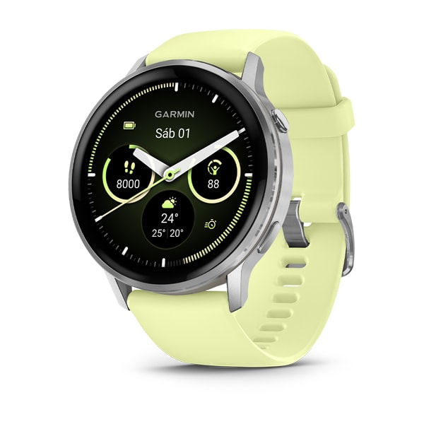 GPS VENU 4 45 MM PLATEADO/CITRON #010-03014-02 GARMIN