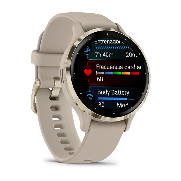 GPS VENU 3S DORADO SUAVE CON GRIS #010-02785-02 GARMIN - Imagen 3
