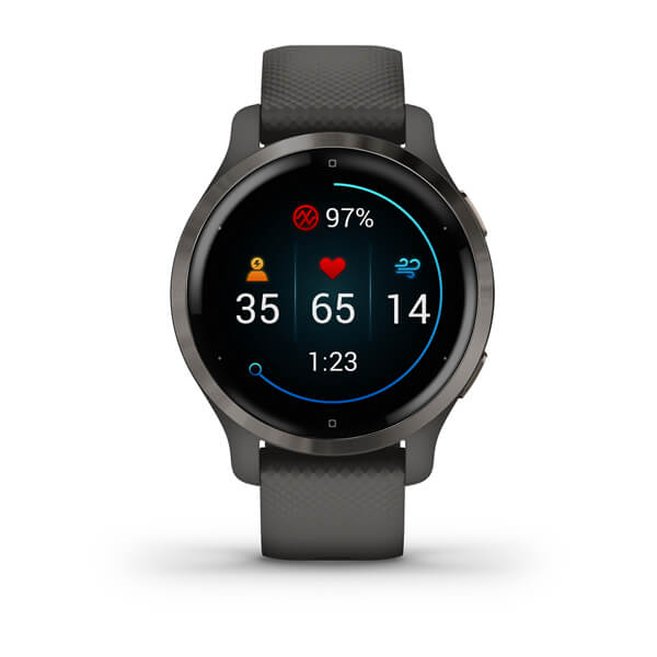 GPS VENU 2S, BISEL ACERO INOX, GRAFITO #010-02429-10 GARMIN - Imagen 2