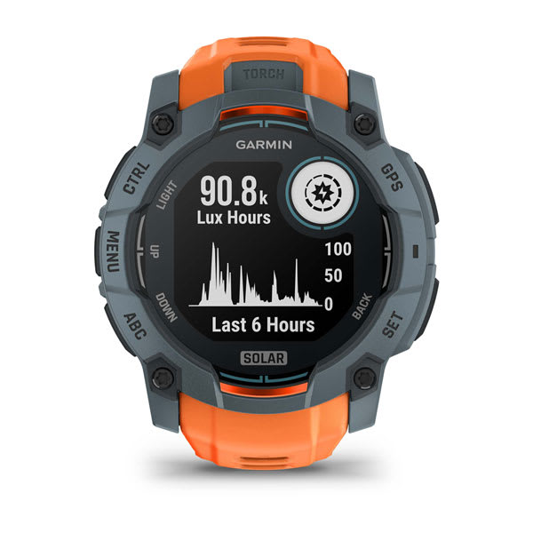 GPS INSTINCT 3 SOLAR 50MM GRIS/NARANJA #010-02935-01 GARMIN - Imagen 2