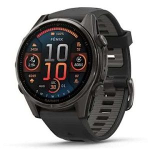 GPS FENIX 8 AMOLED SAFIRO 43MM TITANIO NEGRO #010-02903-20 GARMIN