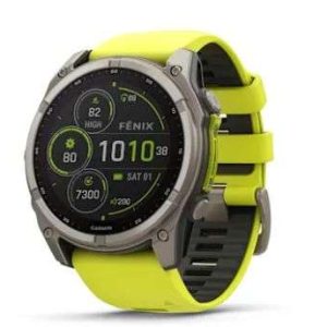 GPS FENIX 8 SOLAR SAFIRO 51MM TITANIO AMARILLO #010-02907-20 GARMIN