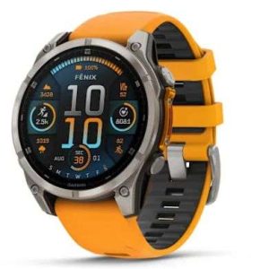 GPS FENIX 8 AMOLED SAFIRO 47MM TITANIO NARANJA #010-02904-10 GARMIN