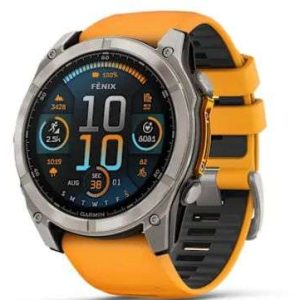 GPS FENIX 8 AMOLED SAFIRO 51MM TITANIO NARANJA #010-02905-10 GARMIN
