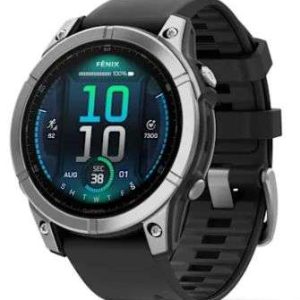 FENIX E AMOLED 47MM STAINLESS STEEL WITH BLACK GARMIN #010-03025-02
