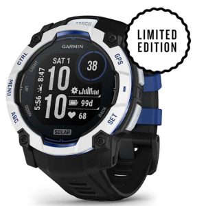 GPS INSTINCT 3 SOLAR 50MM BLANCO/NEGRO #010-02935-03 GARMIN