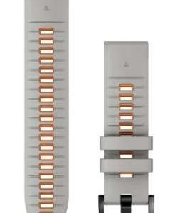 FAJA RELOJ QUICKFIT 22 P/ FENIX 5/6/7/FR935-945-955-965 GRIS/NARANJA #010-13280-02 GARMIN