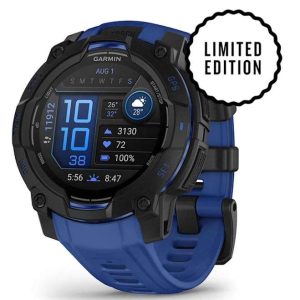 GPS INSTINCT 3 AMOLED 45MM NEGRO/AZUL #010-02936-03 GARMIN