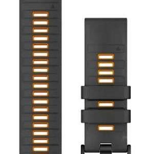 FAJA RELOJ QUICKFIT 26 P/ FENIX 5X/6X/7X GRIS/NARANJA #010-13393-05 GARMIN