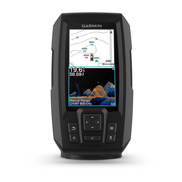 GPS MARINO STRIKER VIVID 4CV CON GT20-T #010-02550-01 GARMIN