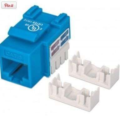 TOMA RJ45 P/PLACA AZUL CAT6E # 210737 INTELLINET