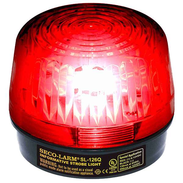 LUZ ESTROBOSCOPICA ROJA 24V SL-126-A24Q/R SECO LARM