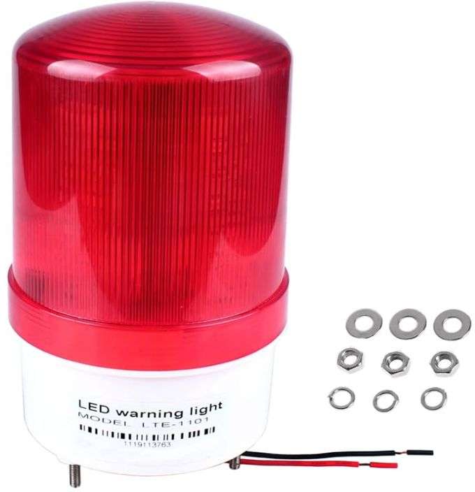 SOGA 24VDC LED ROJA SIN ZUMBADOR LUBAN LTE-1101-24V-WS-HONG