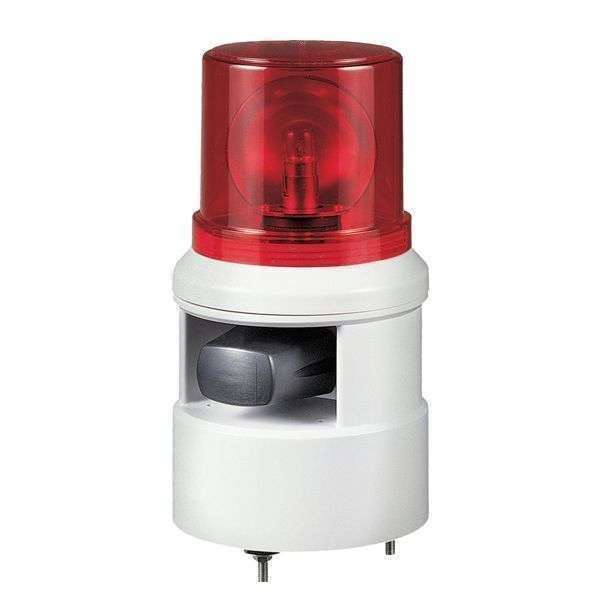 SOGA 24VDC C/5 SONIDOS S100D Q LIGHT ROJA CON BOCINA ELECTRICA