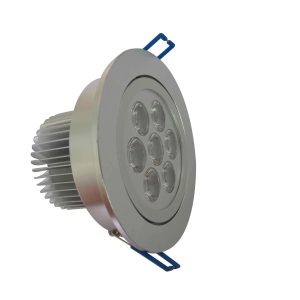 LAMPARA TECHO LED REDONDA 7W BLANCO FRIO