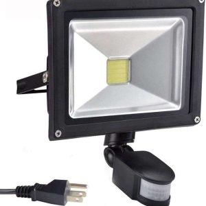 LAMPARA JARDIN 10W CON SENSOR DE MOVIMIENTO