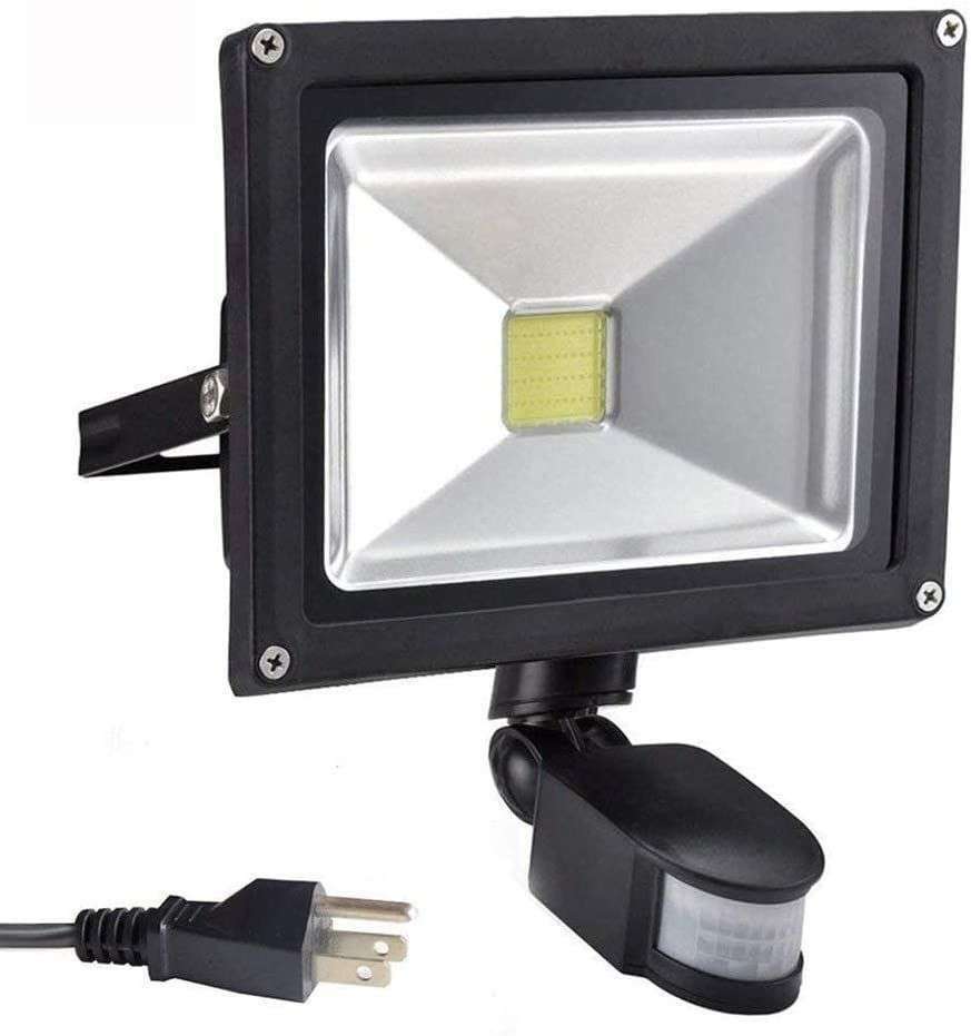 LAMPARA JARDIN 10W CON SENSOR DE MOVIMIENTO