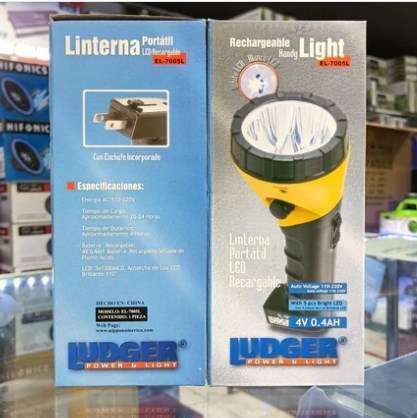 FOCO RECARGABLE LED EL-7005L LUDGER 110 BRIGHT