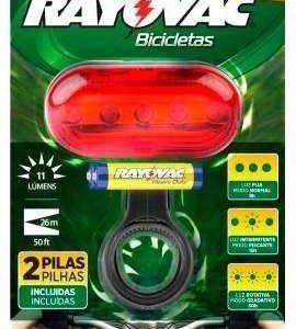 FOCO RAYOVAC BICI POSTERIOR 5 LED ROJO