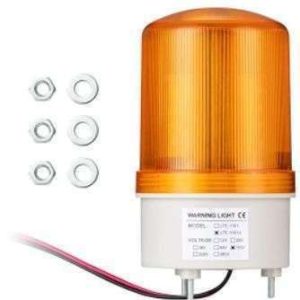 SOGA 110 VAC AMBAR LUZ LED C/SIRENA GKEEMARS LTE-1101J GIRATORIO ESTROBOSCÓPICO