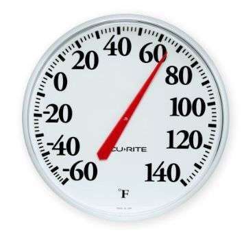 TERMOMETRO 12.5" BASICO BLANCO 01360A1 FAHRENHEIT ACURITE