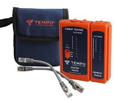 PROBADOR CABLE RED RJ45 REDES/LAN TEMPO