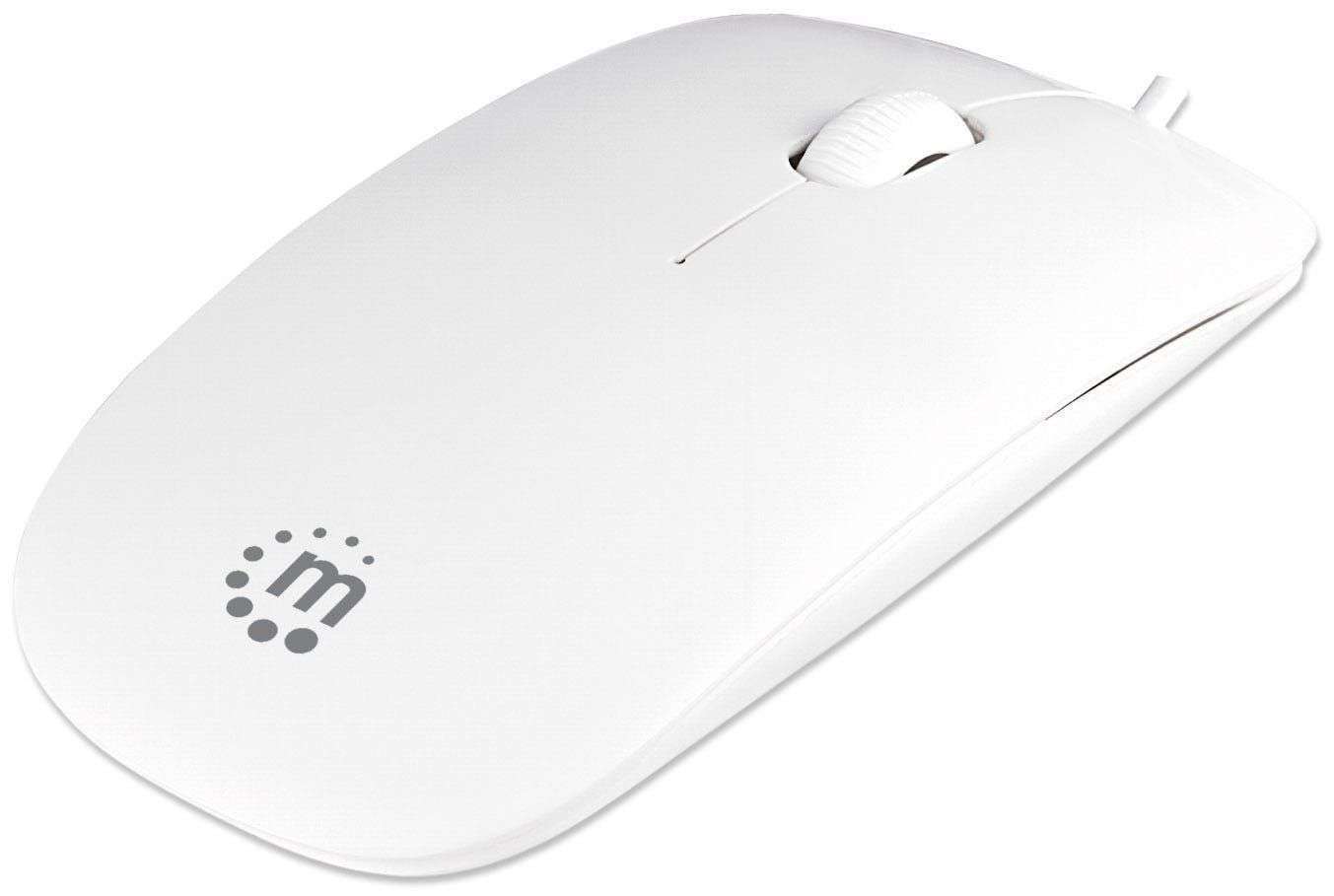 MOUSE USB OPTICO SLIM #177627 BLANCO MANHATTAN