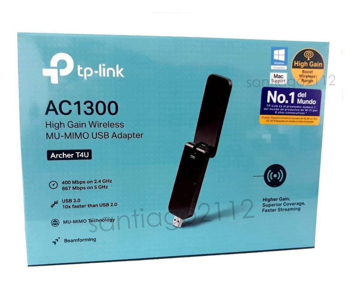 TARJETA RED INAL. USB AC1300 ARCHER T4U DUAL BAND MU-MIMO