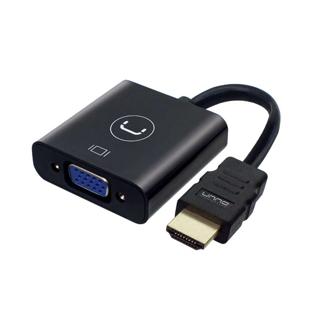 CONVERTIDOR HDMI A VGA M/H UNNO TECKNO AD4202BK #728662221822