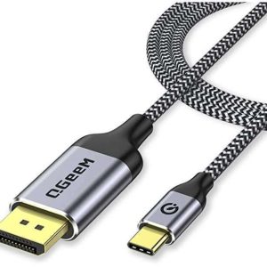 CABLE USB C A DISPLAYPORT 1.8MTS 8K 60HZ NEGRO THUNDERBOLT 3 CABLE MATTER
