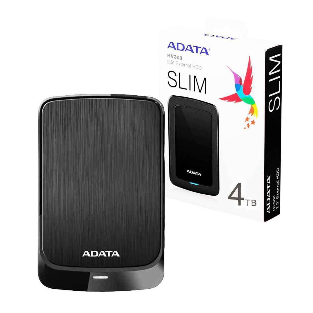 DISCO DURO EXTERNO 4TB ADATA 2.5 USB NEGRO AHV320-4TU31-CBK