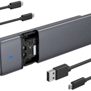 ENCAPSULADOR SSD SATA M.2 NVME SIN HERRAMIENTAS, SOKIWI USB 3.2 SATA M-KEY / B+M, LECTOR NVME