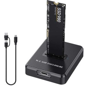 ENCAPSULADOR SSD M.2 NVME SSD USB 3.2 CARCASA DE PLÁSTICO PORTÁTIL
