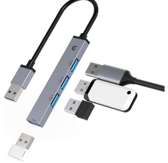 CONCENTRADOR USB 3.0 TOTU 4 PUERTOS