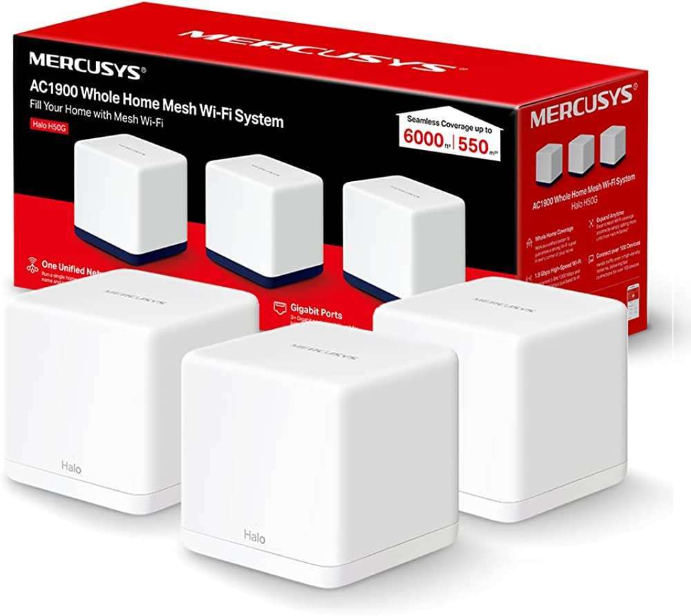 ENRUTADOR INAL. MESH HALO H30G (3PACK) AC1300 MERCUSYS