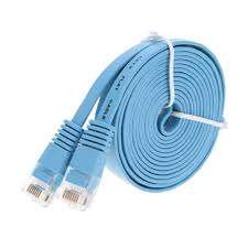 CABLE RJ45 CAT6 AZUL 5FT PLANO