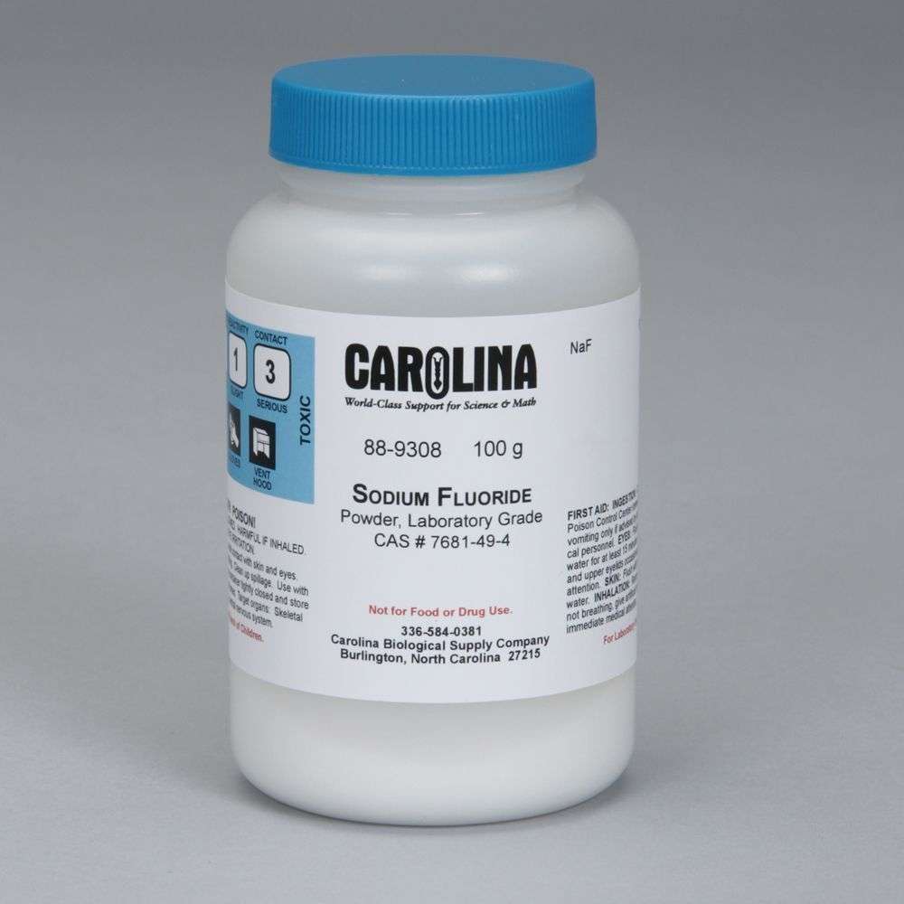 FLUORURO DE SODIO, POLVO, GRADO DE LABORATORIO, 100G 889308 CAROLINA BIOLOGICAL