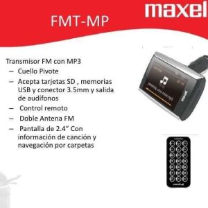 TRANSMISOR FM SD/USB+MPS+4GB FMT500 MAXELL
