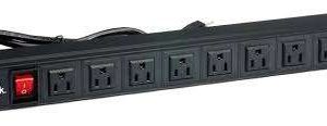 REGLETA RACK 19" ANCHO 8 TOMAS 15AMP 110V PDU 3 LUCES TEKLINK