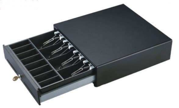 CAJON DINERO BEMATECH 13X13X3.5 BLACK SILVER
