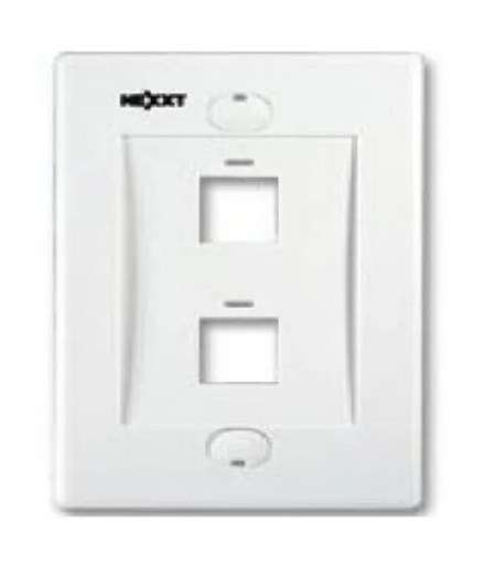 PLACA PLASTICA 2 PUERTOS AW160NXT02 NEXX