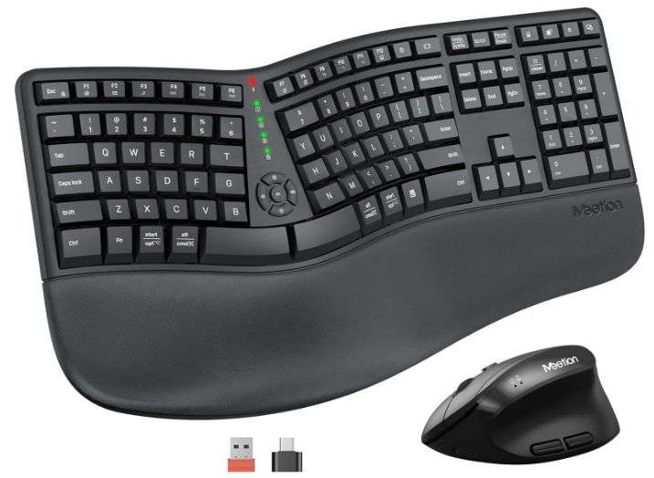 TECLADO / MOUSE INAL. ERGONOMICO MEETION DIRECTORC