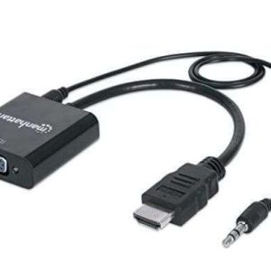 CONVERTIDOR HDMI A VGA M/H CON AUDIO 151559 MANHATTAN