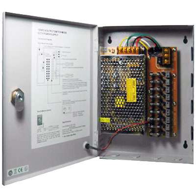 FUENTE PODER CCTV METAL DC12V 10A 0910 SIERA