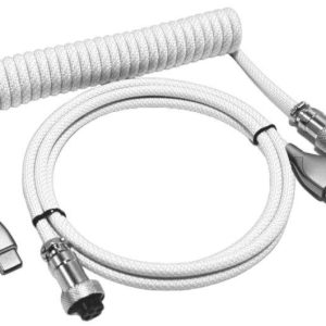 CABLE EN ESPIRAL PARA TECLADO USB-C A USB-A
